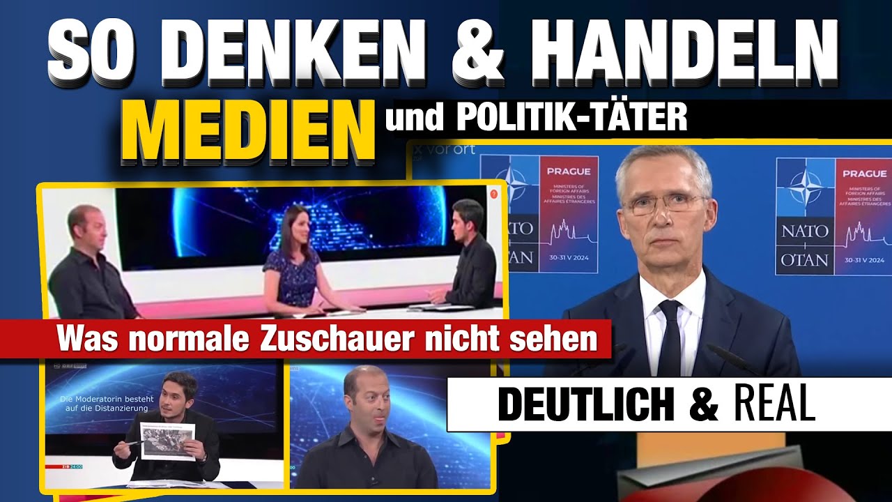 Video Cover - So denken und handeln TV Täter & Politiker - Besonders deutlich - Absolute & weltweite Manipulation