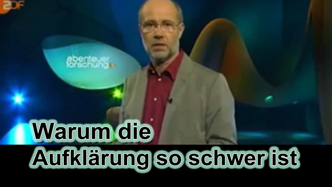 Video Cover - Warum die Aufklärung so schwer ist - Zusatzinfo