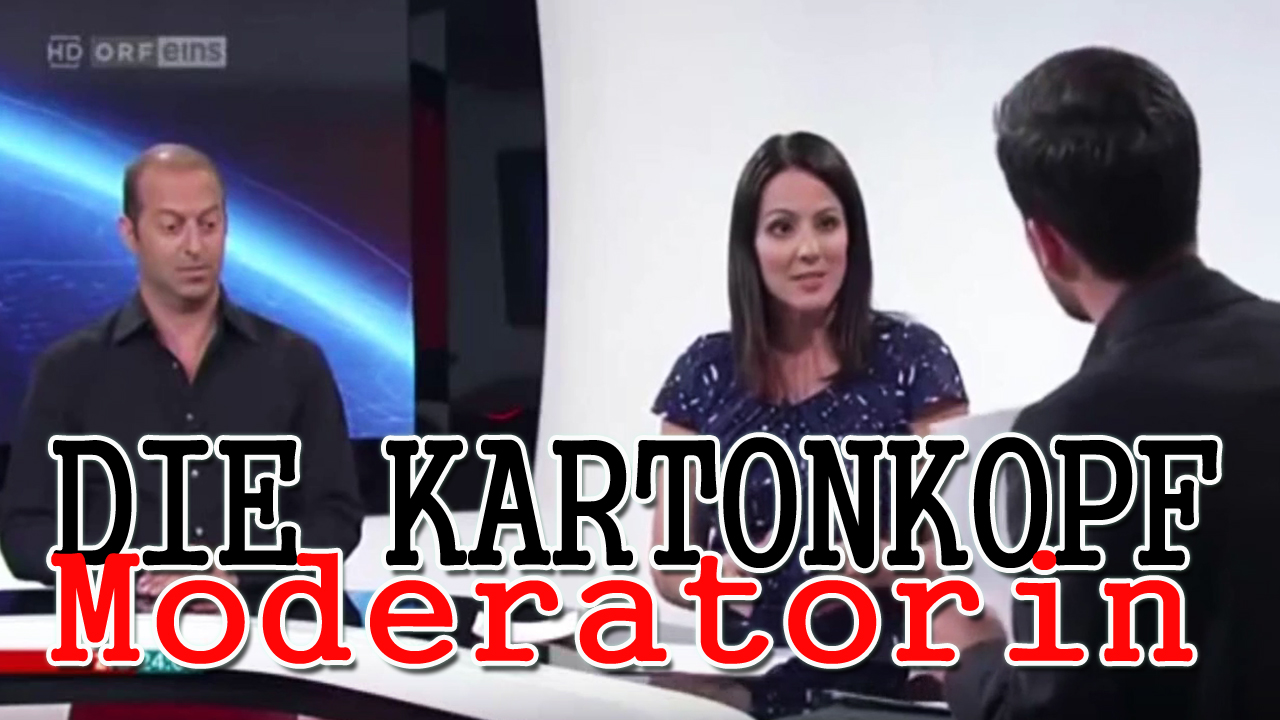 Video Cover - Das reale Beispiel - Die Kartonkopfmoderatorin - Krieg und Frieden